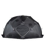 SaunaLife SaunaTrekker XL insulated sauna tent with front entrance fully closed