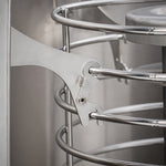 SaunaLife Titan SL1 Heat Shield up close view of clips installed on Heater