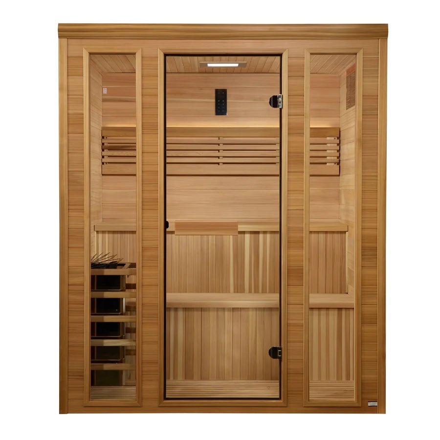 2025 Golden Designs “Engelberg Edition” 6 Person Traditional Indoor Steam Sauna - NW Immersion