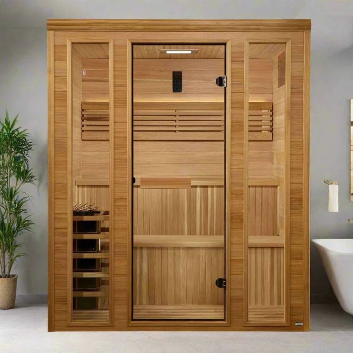 2025 Golden Designs “Engelberg Edition” 6 Person Traditional Indoor Steam Sauna - NW Immersion
