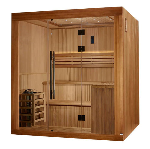 2025 Golden Designs Updated "Osla Edition" 6 Person Traditional Sauna - NW Immersion