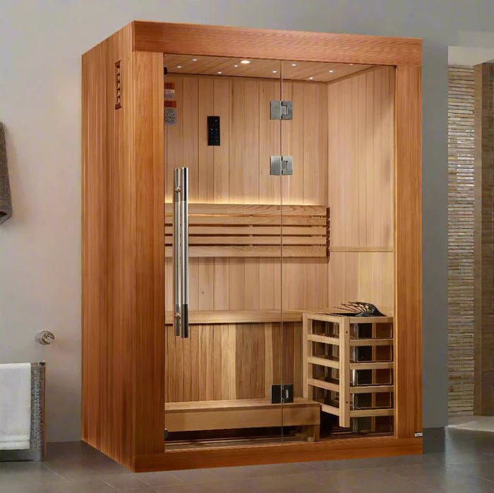 2025 Golden Designs Updated “Sundsvall Edition” 2 Person Traditional Sauna - NW Immersion