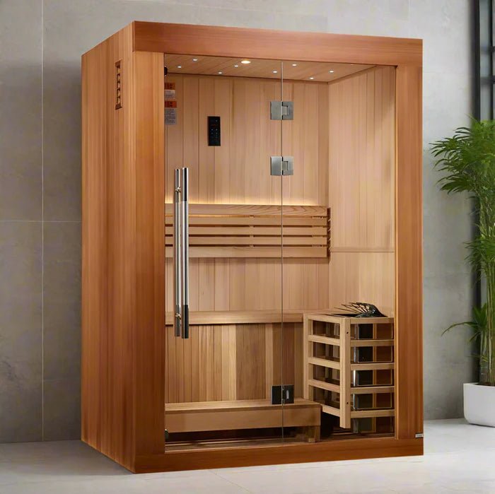 2025 Golden Designs Updated “Sundsvall Edition” 2 Person Traditional Sauna - NW Immersion