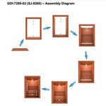 2025 Golden Designs Updated “Sundsvall Edition” 2 Person Traditional Sauna - NW Immersion
