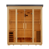 5 Person Outdoor Traditional Sauna, Flat Roof, Golden Designs Vorarlberg - NW Immersion