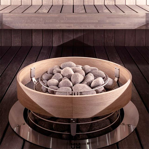 HUUM Hive Mini Safety Rail in use in sauna
