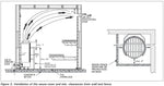 Harvia Cilindro PC60 6kW Electric Sauna Heater with Built-In Controls — installation specifications diagram (2)