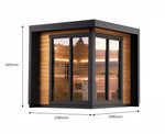 Leil Patio S, 4-5 Person Outdoor Sauna