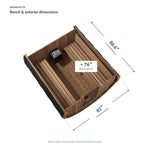 SaunaLife E8B 6 Person Outdoor Traditional Barrel Sauna- Black
