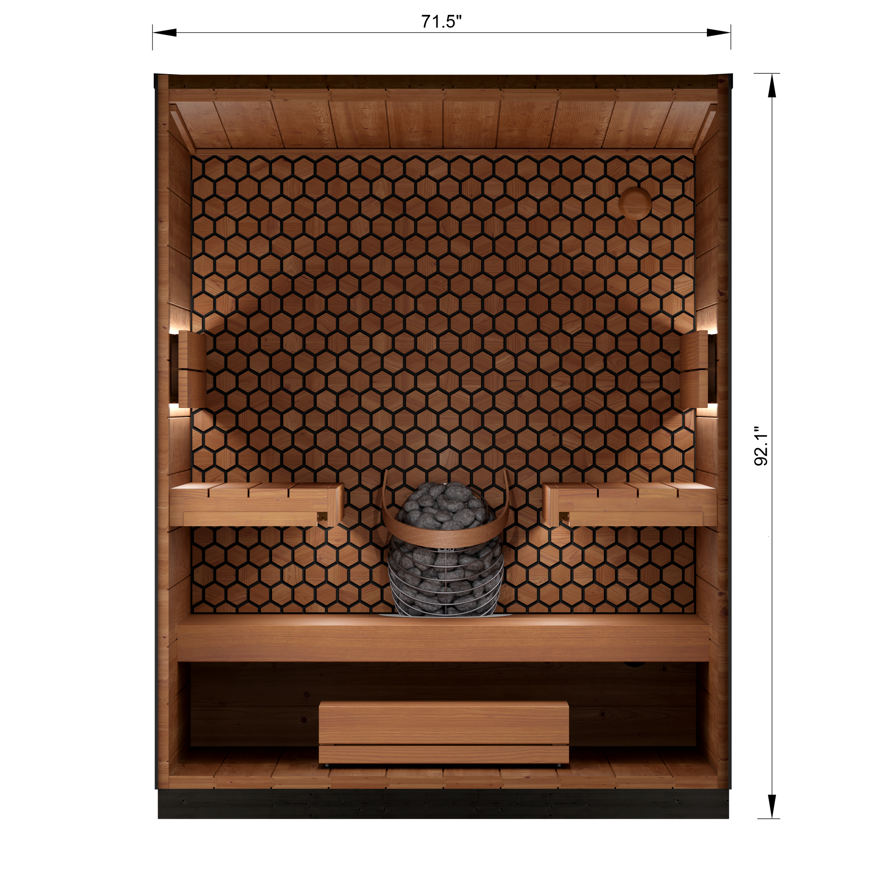 Leil Saunas Viva 180, 4-Person Outdoor Sauna