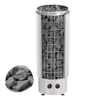 Harvia Cilindro PC90 Sauna Heater Package- Built in Controls- includes required stones(+$1642.00)