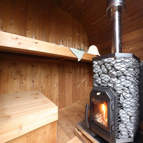 Cozy Heat Sauna Stove Wood-Burning Sauna Stove, Up to 18kW — alternate angle view
