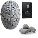 Huum Drop 7.5kw with WiFi Glass Black Control and required rocks