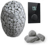 Huum Drop 7.5kW heater package including required stones and the UKU Glass Control