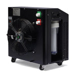 Black Cuboid Cold Plunge Tub with 1 HP Water Chiller – Complete Cold Therapy Package — alternate angle view (3)