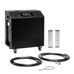 Black Cuboid Cold Plunge Tub with 1 HP Water Chiller – Complete Cold Therapy Package - NW Immersion