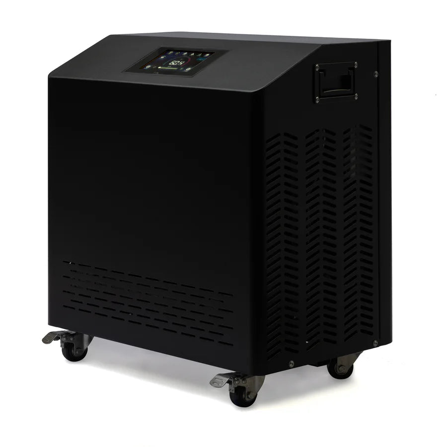 Black Cuboid Cold Plunge Tub with 1 HP Water Chiller – Complete Cold Therapy Package - NW Immersion