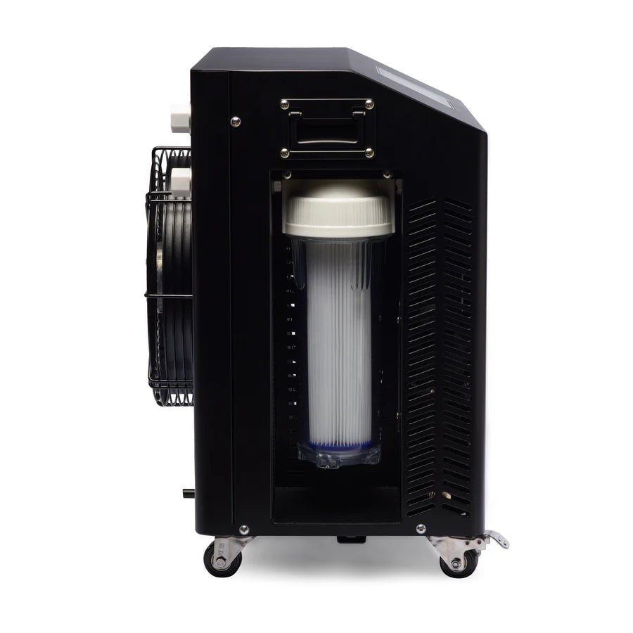 Black Cuboid Cold Plunge Tub with 1 HP Water Chiller – Complete Cold Therapy Package - NW Immersion