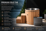 Dynamic Cold Therapy Barrel 304 Stainless Steel Cold Plunge — alternate angle view