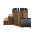 Dynamic Cold Therapy Stainless Steel Barrel Cold Plunge with .8HP WiFi Chiller