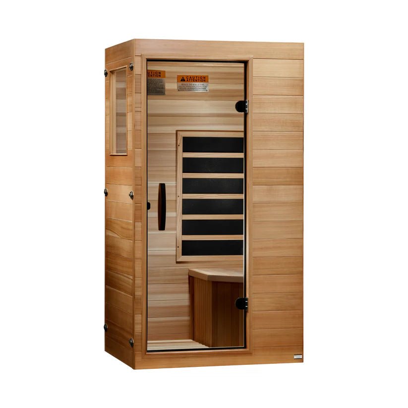 Dynamic Elite™ 1 - Person Ultra Low EMF FAR Infrared Sauna with Red Light Therapy - NW Immersion