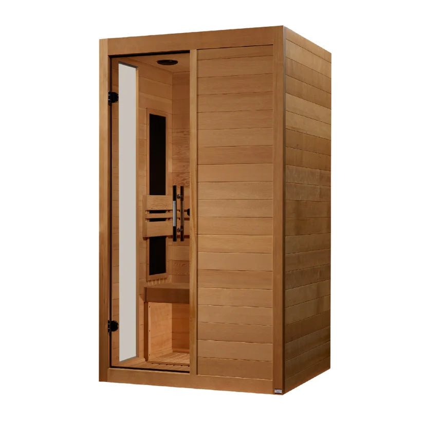 Dynamic Lucca™ 2 - Person Low EMF FAR Infrared Sauna with Removable Yoga Bench - NW Immersion