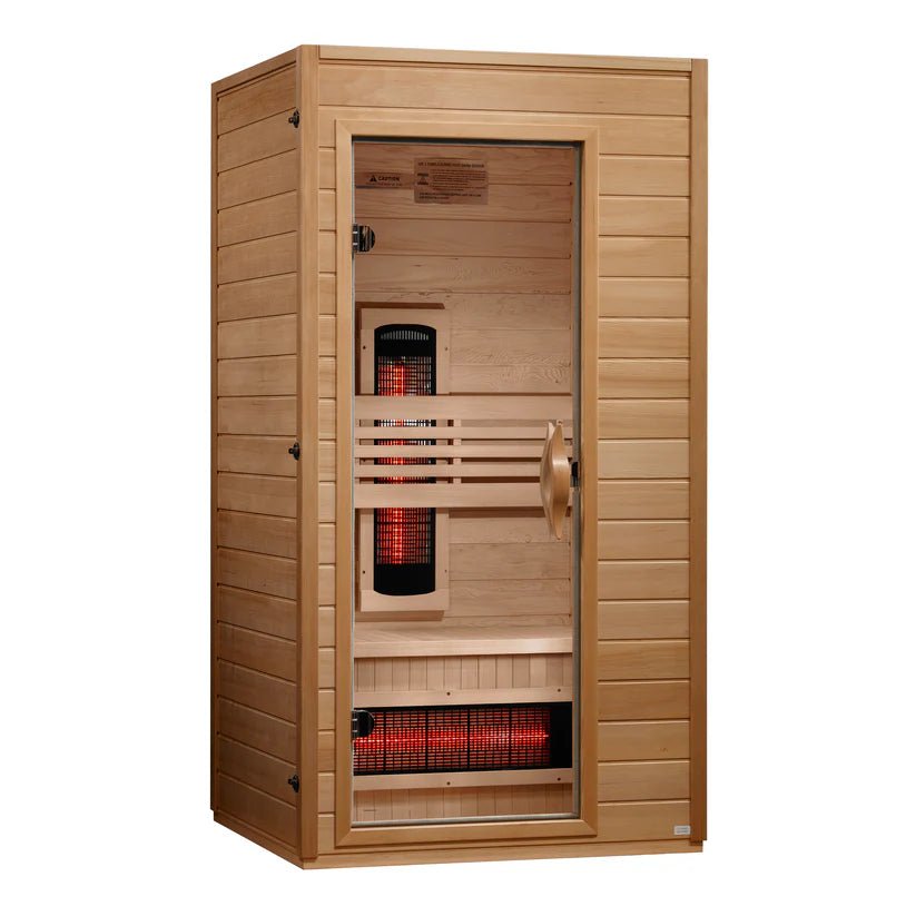 Dynamic Martin™ Full Spectrum Infrared Sauna | 1–2 Person Near Zero EMF | Red Light Therapy - NW Immersion