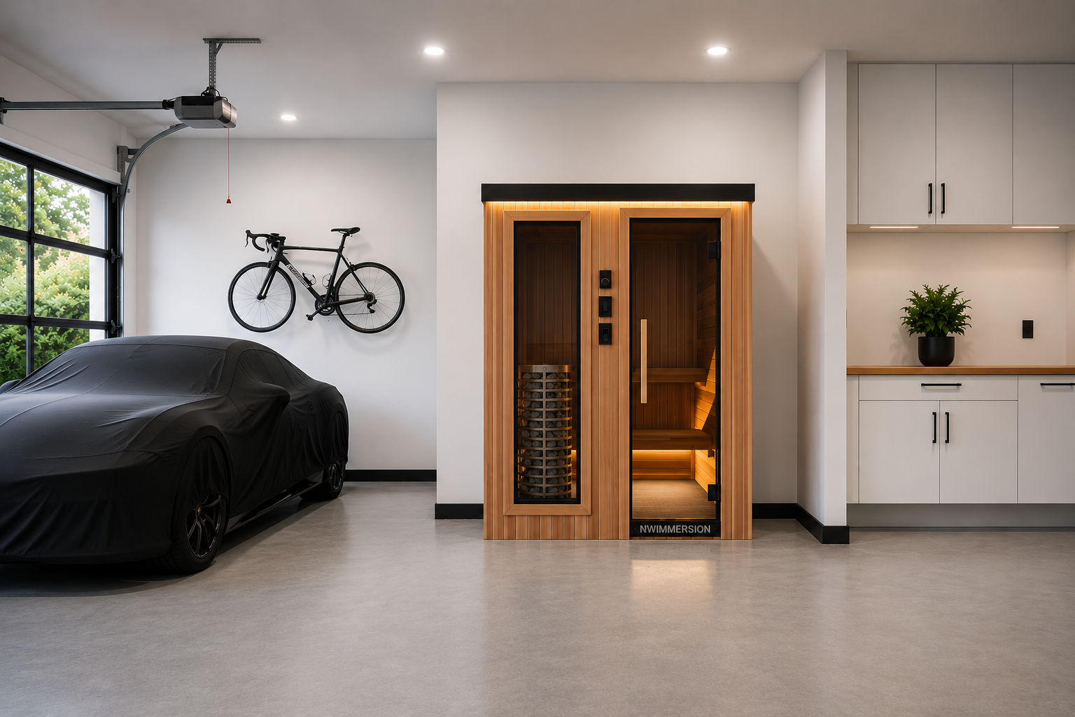 NW Immersion Garage Sauna