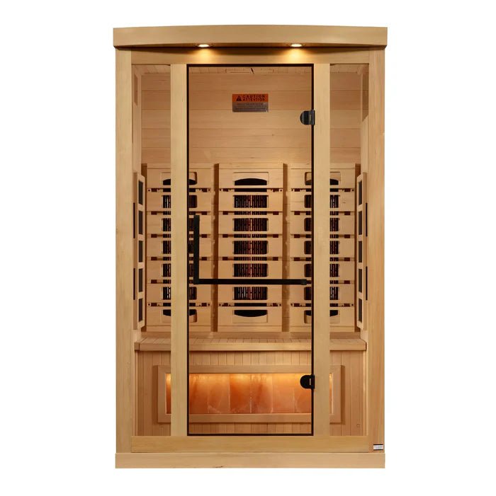 Golden Designs 2-Person 2025 Reserve Edition GDI-8020-03 Full Spectrum with Himalayan Salt Bar — detail view