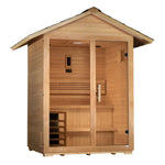 Golden Designs "Arlberg" 3 Person Traditional Outdoor Sauna - Canadian Hemlock — additional product view