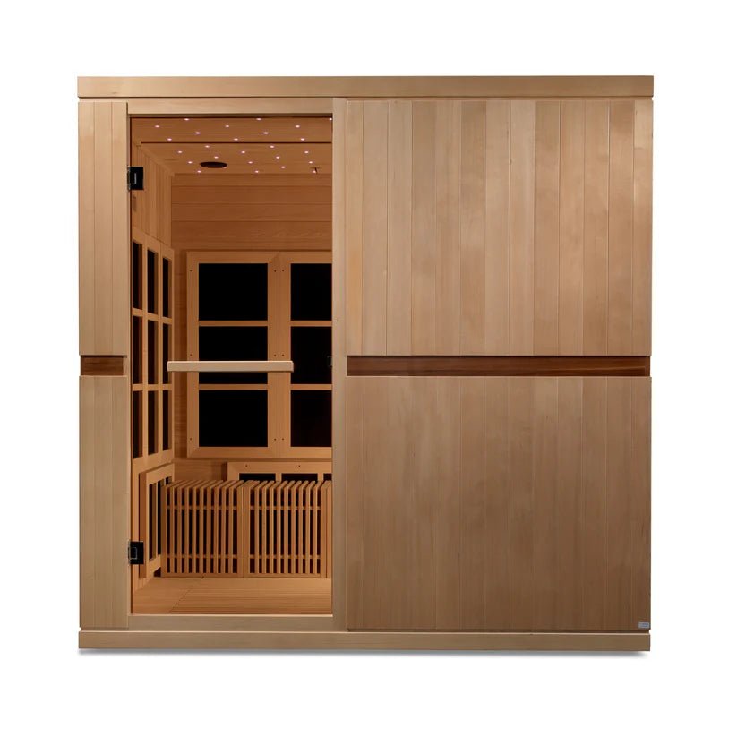 Golden Designs Catalonia™ 8 - Person Near Zero EMF Wheelchair Accessible Infrared Sauna & Yoga Studio - NW Immersion