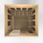 Golden Designs Catalonia™ 8 - Person Near Zero EMF Wheelchair Accessible Infrared Sauna & Yoga Studio - NW Immersion