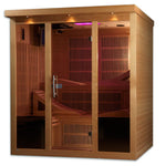 Golden Designs Monaco™ Elite 6 - Person Near Zero EMF FAR Infrared Sauna - NW Immersion
