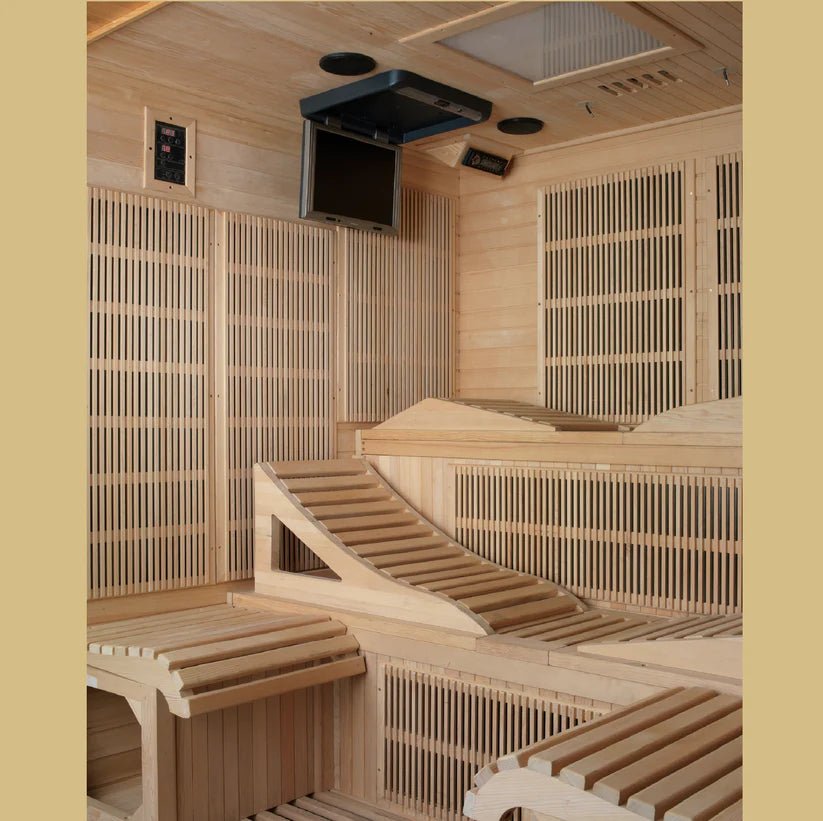 Golden Designs Monaco™ Elite 6 - Person Near Zero EMF FAR Infrared Sauna - NW Immersion