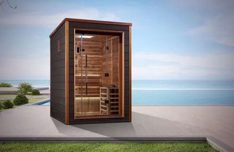 Golden Designs Narvik - Indoor/Outdoor Traditional Sauna, 2 - Person - NW Immersion