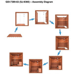 Golden Designs Osla 6 - Person Indoor & Outdoor Cedar Sauna - NW Immersion