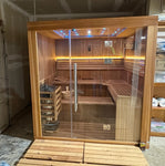 Golden Designs Oslo 6 - Person Indoor & Outdoor Cedar Sauna - NW Immersion
