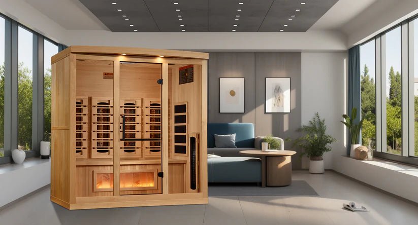 Golden Designs Reserve 4 - Person Infrared Sauna with Himalayan Salt - NW Immersion