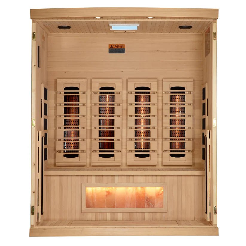 Golden Designs Reserve 4 - Person Infrared Sauna with Himalayan Salt - NW Immersion