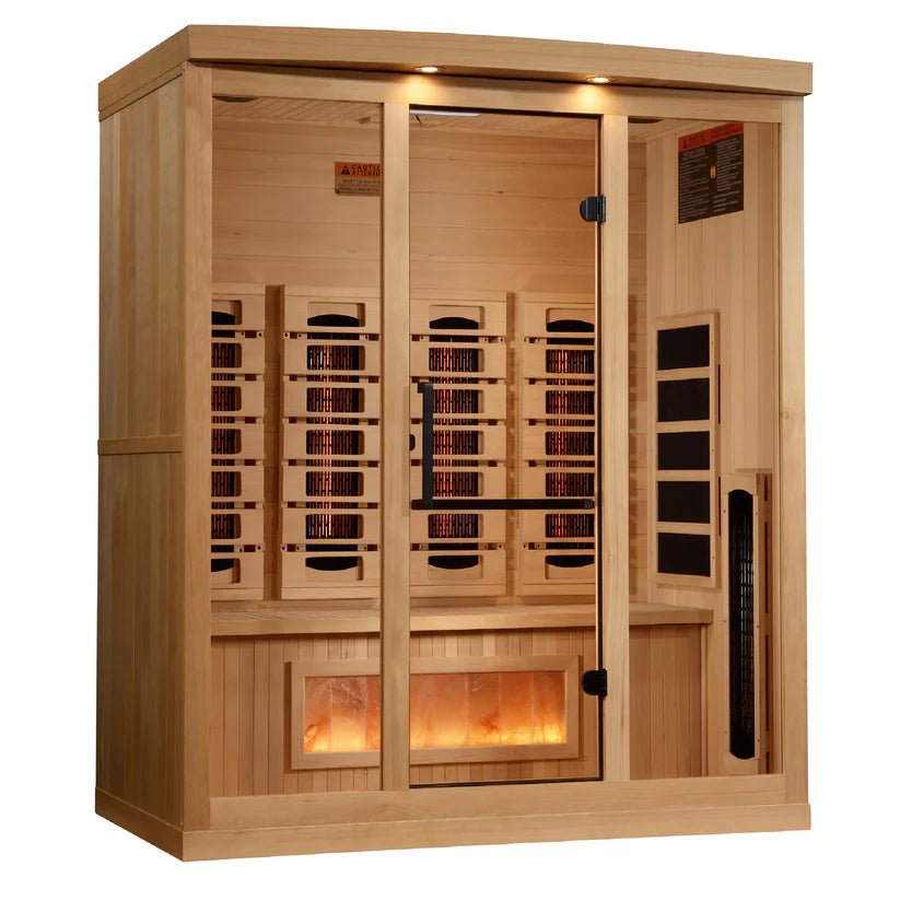 Golden Designs Reserve 4 - Person Infrared Sauna with Himalayan Salt - NW Immersion