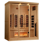 Golden Designs Reserve 4 - Person Infrared Sauna with Himalayan Salt - NW Immersion