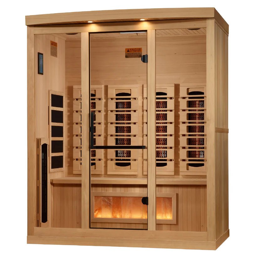 Golden Designs Reserve 4 - Person Infrared Sauna with Himalayan Salt - NW Immersion