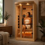 Golden Designs Reserve Edition™ 1 - 2 Person Full Spectrum Infrared Sauna with Himalayan Salt Bar - NW Immersion