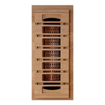 Golden Designs Reserve Edition™ 3 - Person Full Spectrum Near Zero EMF Corner Infrared Sauna with Himalayan Salt Bar - NW Immersion