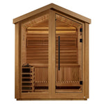 Golden Designs Savonlinna Outdoor Sauna | 3 Person Traditional Cedar Sauna - NW Immersion