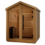 Golden Designs Savonlinna Outdoor Sauna | 3 Person Traditional Cedar Sauna - NW Immersion