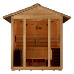 Golden Designs "Vorarlberg" 5 Person Traditional Outdoor Sauna - Canadian Hemlock - NW Immersion