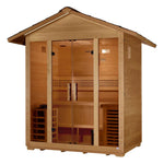 Golden Designs "Vorarlberg" 5 Person Traditional Outdoor Sauna - Canadian Hemlock - NW Immersion