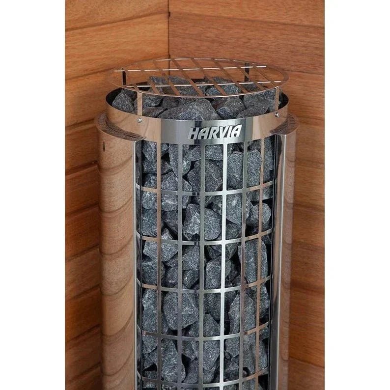 Harvia Cilindro PC110E 10.5kW Electric Sauna Heater Package with Fenix WiFi Control & Sauna Stones - NW Immersion
