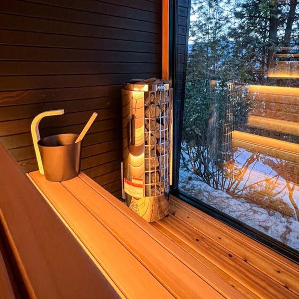 Harvia Cilindro PC60 6kW Electric Sauna Heater with Built-In Controls — feature detail view (2)